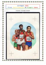 06 Kiribati 2004 - First Participation in Olympic Games, 25c original finished artwork