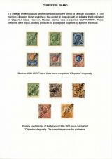 07 Clipperton Island - Mexican stamps oevrprinted with CLIPPERTON