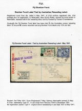 07 Fiji Bomber Fund - Tied by Australian resealing label