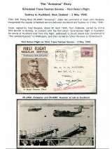 26 Fiji Aviation and Airmail History - The Aotearoa Story 1939 - Schedule Trans-Tasman Service
