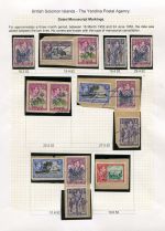 03 British Solomon Isl Yandina Postal Agency - Dated manuscript markings