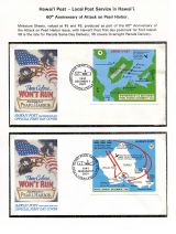 03 Hawai'i Post Privately Owned Local Service and Stamps - 60th Anniv of Attack on Pearl Habor