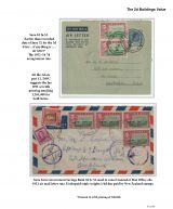 032 Fiji GVI Definitive Stamps Postal Usage