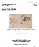 033 Fiji GVI Definitive Stamps Postal Usage