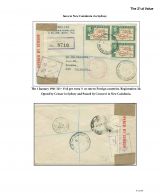 036 Fiji GVI Definitive Stamps Postal Usage