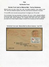 04 Fiji Bomber Fund - Metered mail tied with datestamp