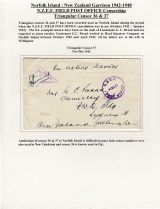04 Norfolk Island - The NZ Garrison on Norfolk Island 1942-1948 - NZEF Triangular Censor 36 & 37