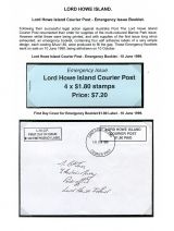 05 Lord Howe Island - Establishment of Courier Post - Emergency Issue Booklet