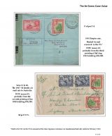 055 Fiji GVI Definitive Stamps Postal Usage