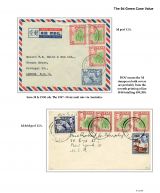 056 Fiji GVI Definitive Stamps Postal Usage