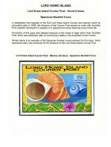 06 Lord Howe Island - Establishment of Courier Post - Specimen Booklet Cover