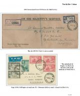 060 Fiji GVI Definitive Stamps Postal Usage