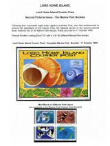 07 Lord Howe Island - Establishment of Courier Post - Marine Park Booklet