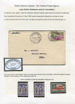 08 British Solomon Isl Yandina Postal Agency - Large rubber datestamp cancellation