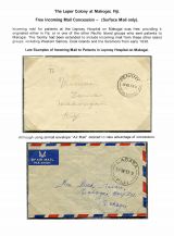 09 Fiji Leper colony at Makogai - Free incoming mail consession