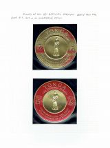 10 Tonga - Gold Coin Stamp Proofs 1962 - 15 shilling unadopted colour
