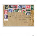 107 Fiji GVI Definitive Stamps Postal Usage