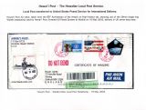 12 Hawai'i Post Privately Owned Local Service and Stamps - Local Post transferred to US Post for Internatioal Delivery