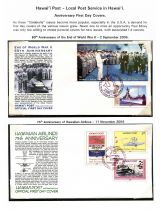 14 Hawai'i Post Privately Owned Local Service and Stamps - Anniv FDCs