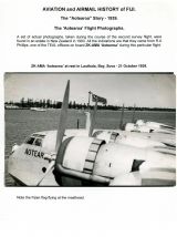 16 Fiji Aviation and Airmail History - The Aotearoa Story 1939 - Aotearoa Flight Photos