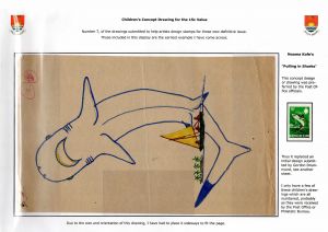 16 G&EI 1971 Scenic Definitives - Children's concept drawing for 15c value