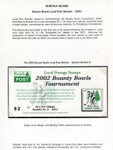 21 Norfolk Island - Bounty Bowls Local Post booklet 2002