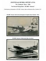 27 Fiji Aviation and Airmail History - The Aotearoa Story 1939 - Second Flying Boat ZK-AMC Awarua