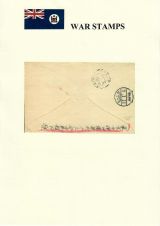 31 Fiji WW1 War Stamps - Cover to Japan